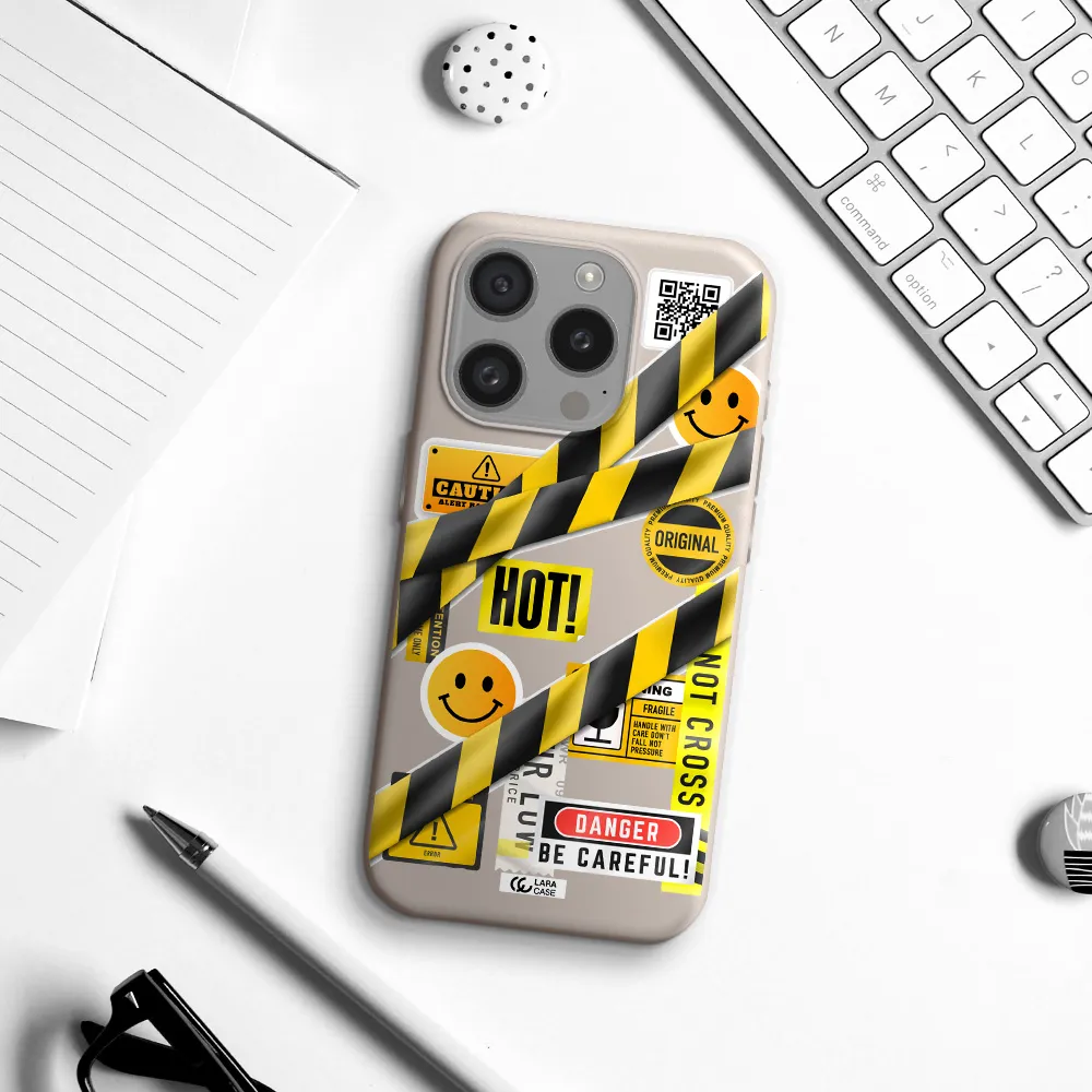 Be Careful Apple Iphone 15 Pro Silicone Stone Case