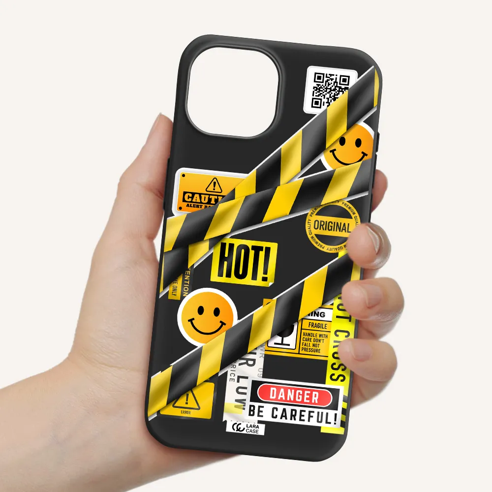 Be Careful Apple iPhone 15 Silicone black Case