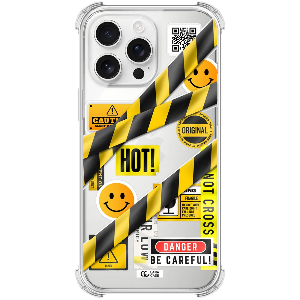 Be Careful Apple Iphone 16 Pro Max Clear Pc Case