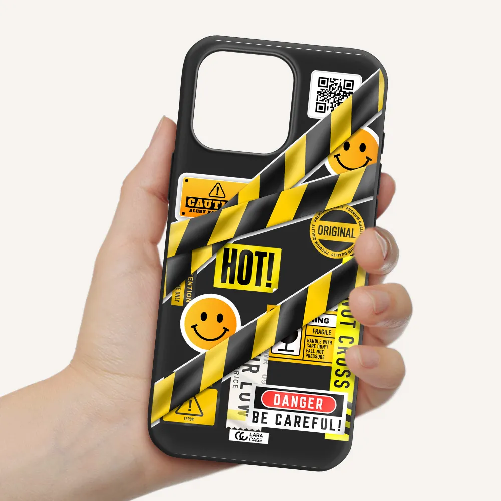 Be Careful Apple Iphone 16 Pro Max Silicone Black Case