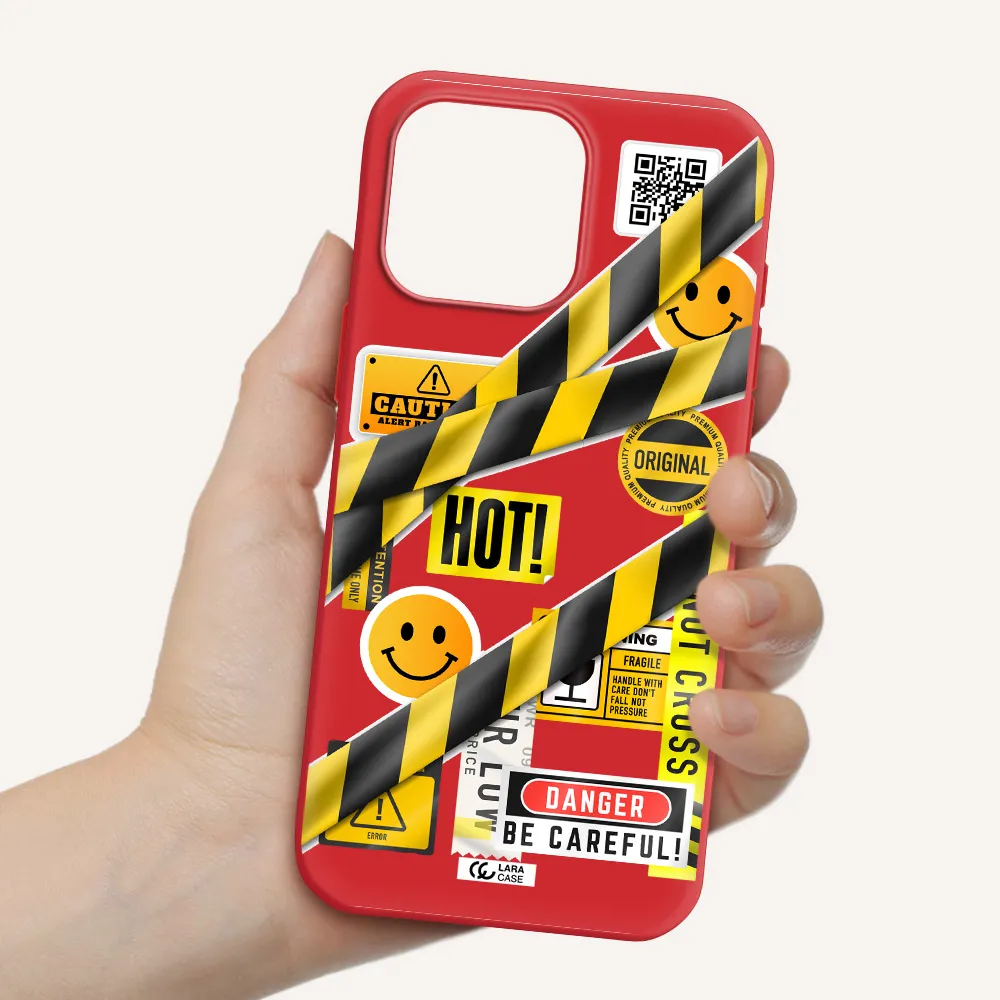 Be Careful Apple Iphone 16 Pro Max Silicone Stone Case