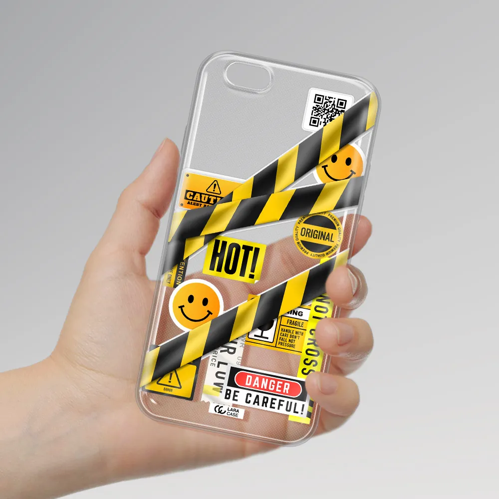 Be Careful Apple iPhone 6 plus Clear TPU Case