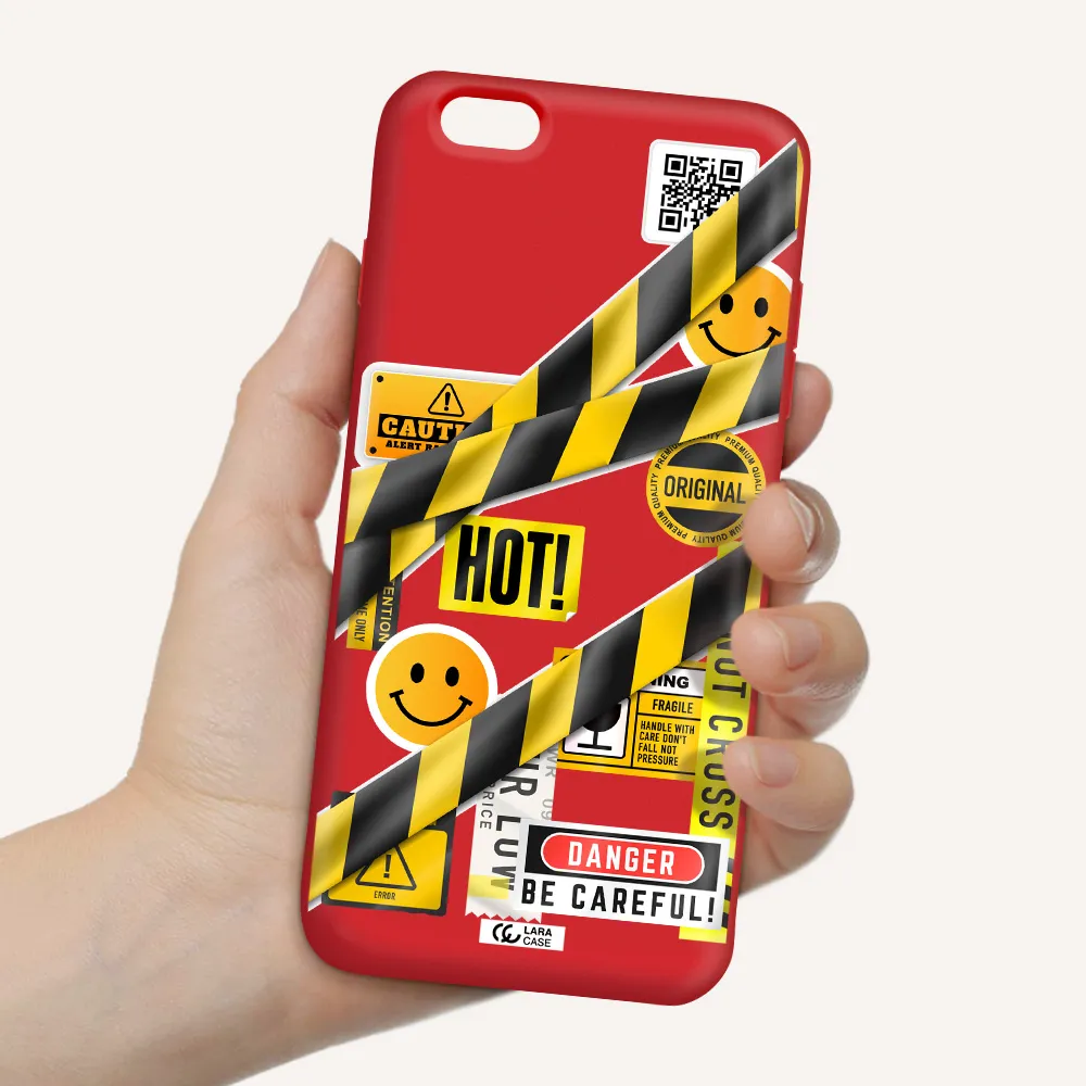 Be Careful Apple iPhone 6 plus Silicone Imperial Red Case