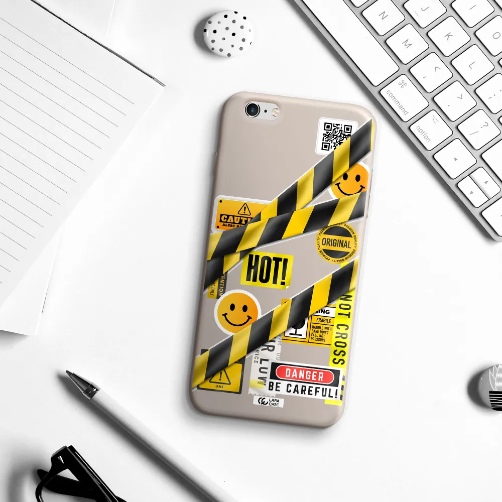 Be Careful Apple iPhone 6 plus Silicone Stone Case