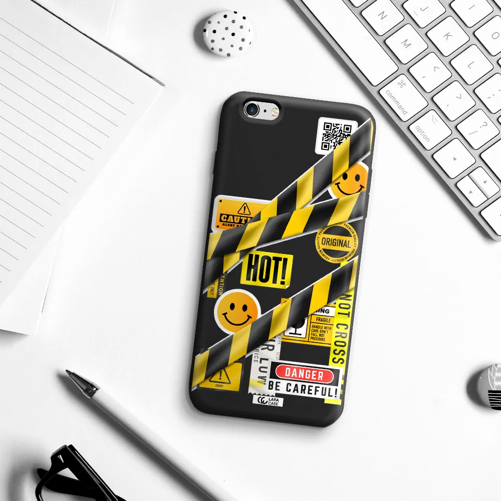 Be Careful Apple iPhone 6 s plus Silicone black Case