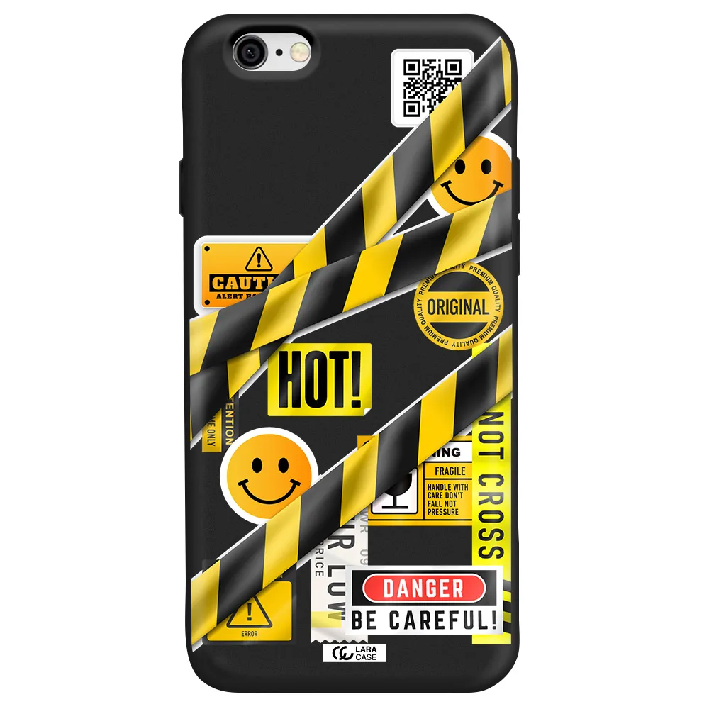 Be Careful Apple iPhone 6 Silicone black Case