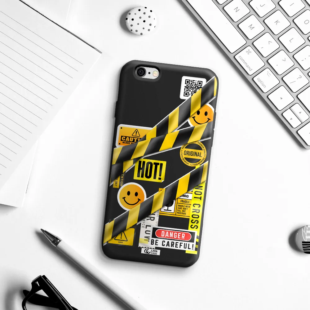 Be Careful Apple iPhone 6 Silicone black Case