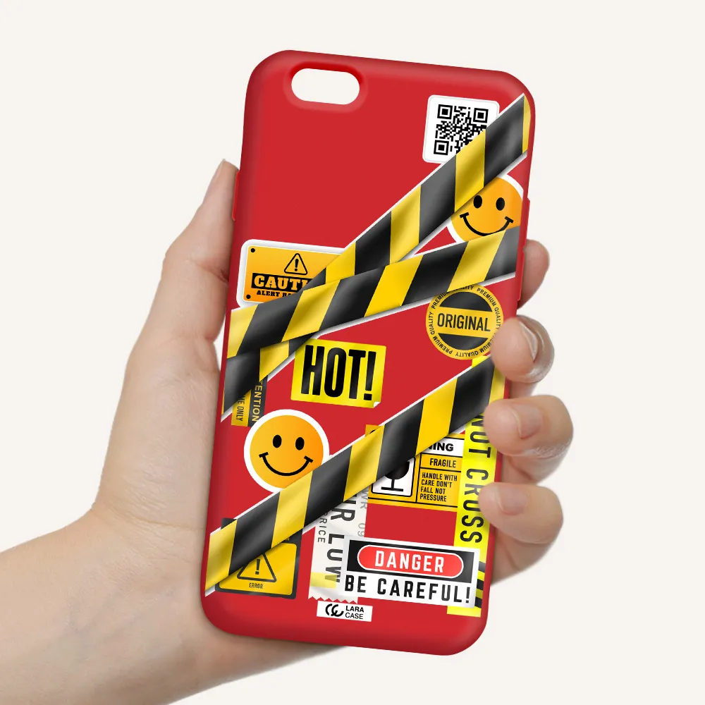 Be Careful Apple iPhone 6 Silicone Imperial Red Case