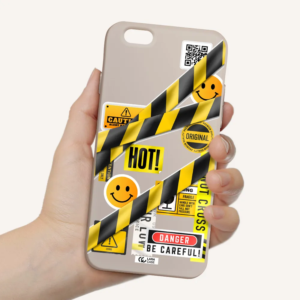 Be Careful Apple iPhone 6 Silicone Stone Case