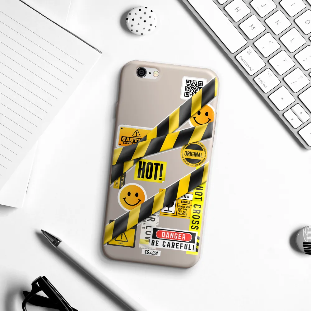 Be Careful Apple iPhone 6 Silicone Stone Case