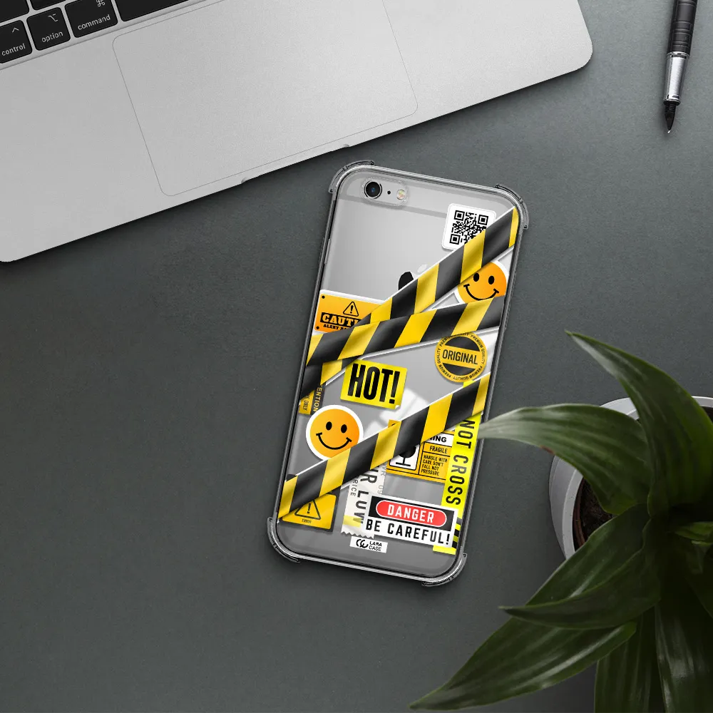 Be Careful Apple iPhone 6S Clear PC Case