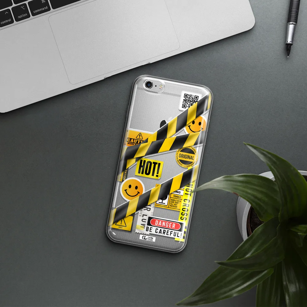 Be Careful Apple iPhone 6S Clear TPU Case