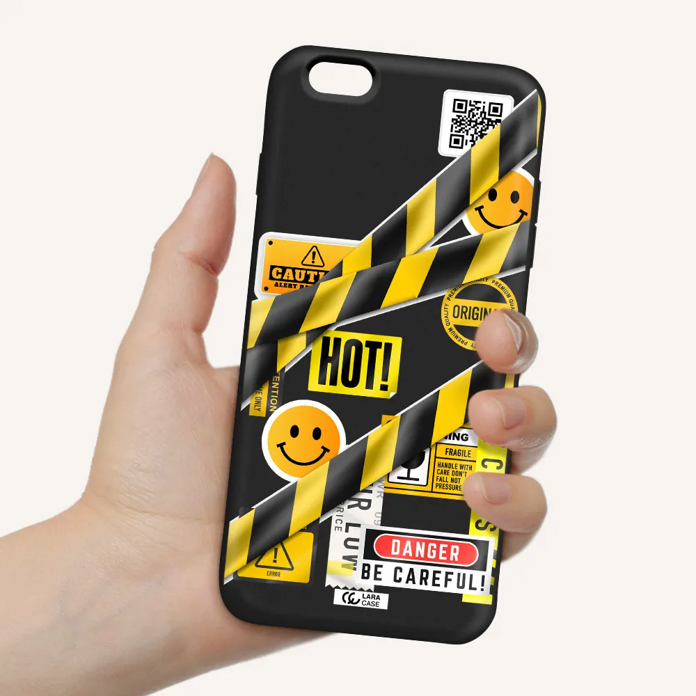 Be Careful Apple iPhone 6S Silicone black Case