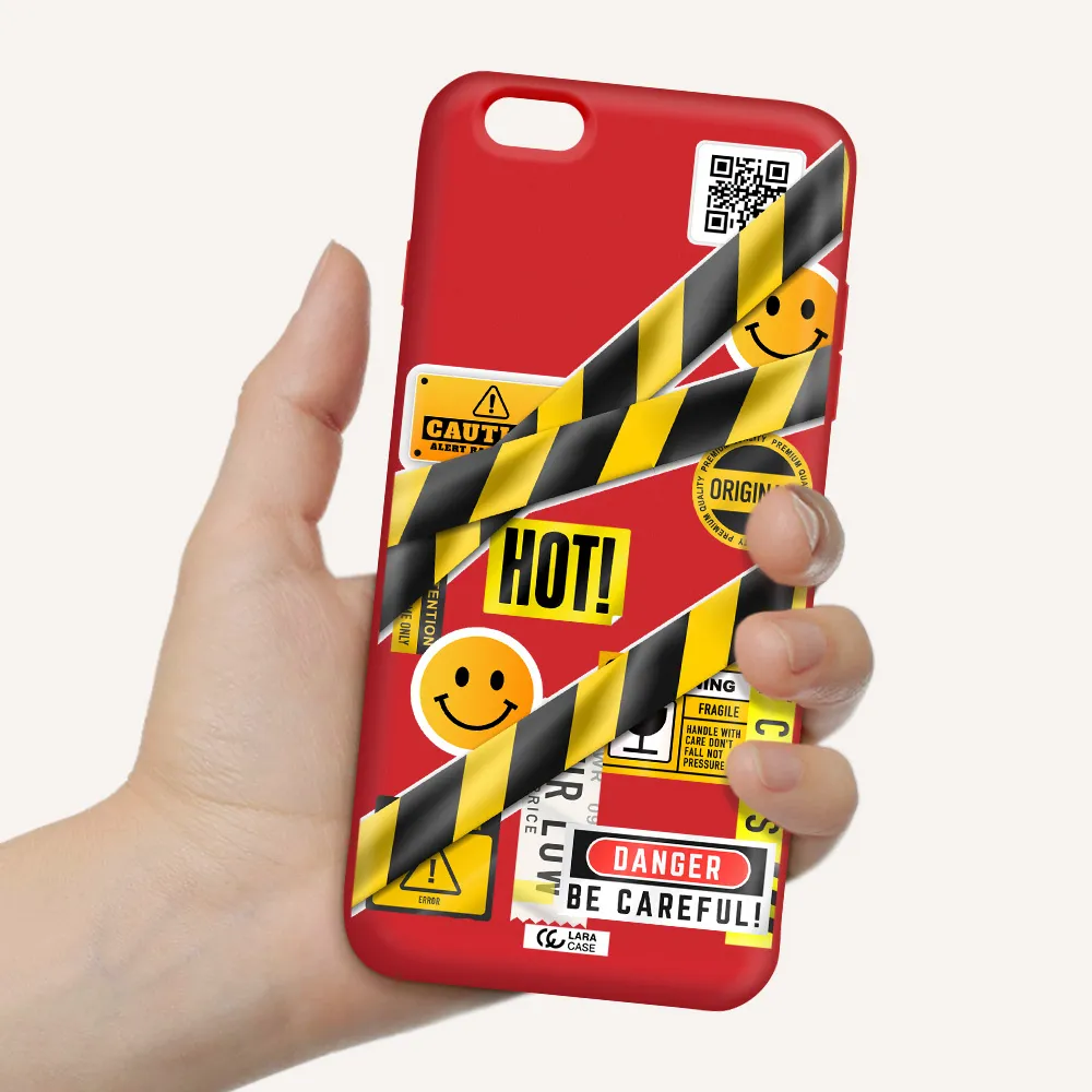 Be Careful Apple iPhone 6S Silicone Imperial Red Case
