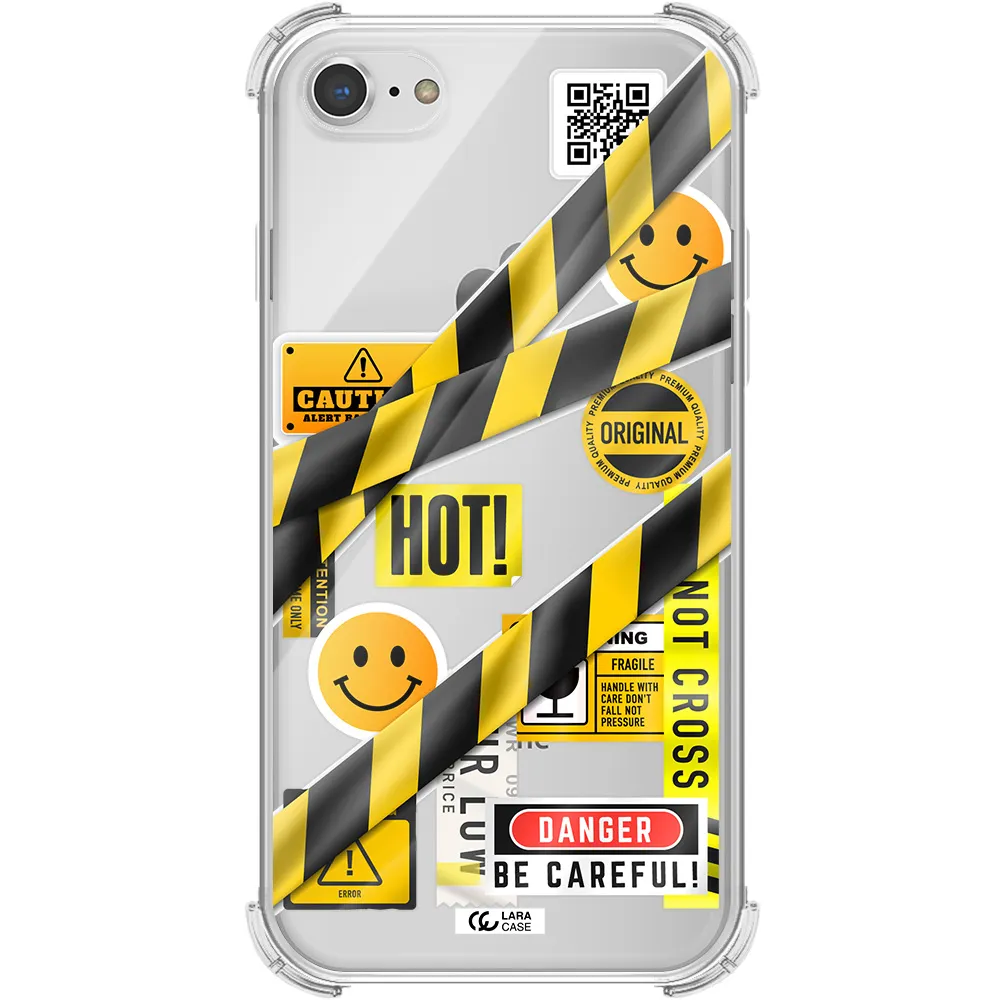 Be Careful Apple iPhone 7 Clear PC Case