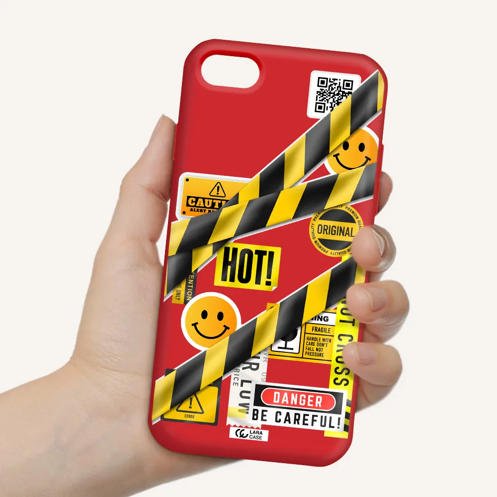 Be Careful Apple iPhone 7 Silicone Imperial Red Case