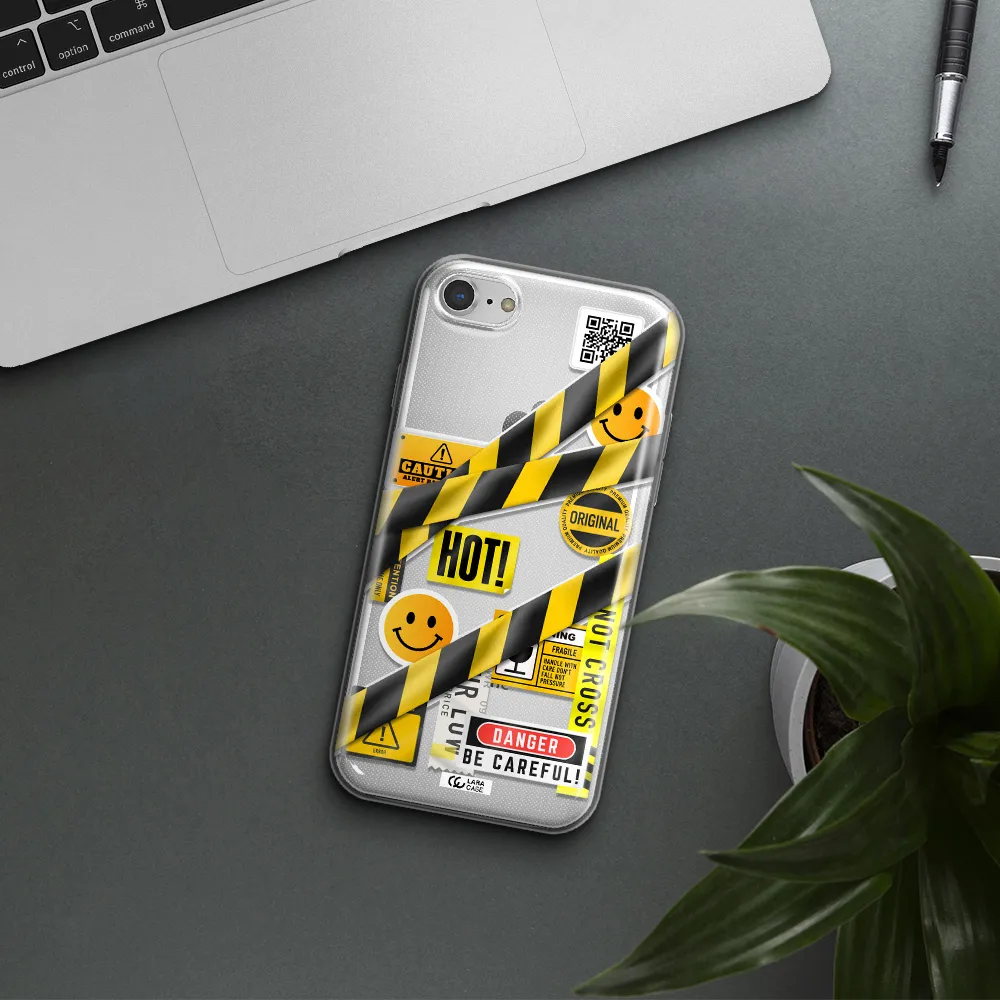 Be Careful Apple iPhone 8 Clear TPU Case