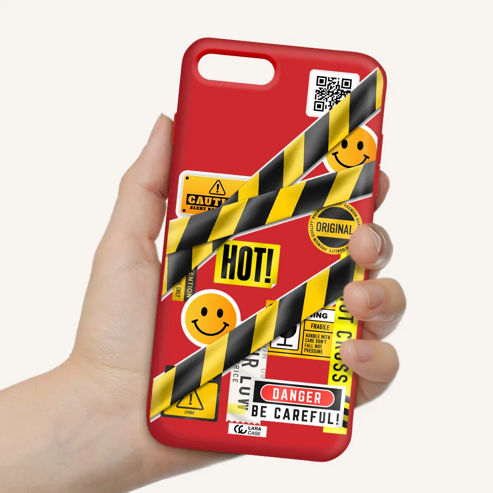 Be Careful Apple iPhone 8 plus Silicone Imperial Red Case