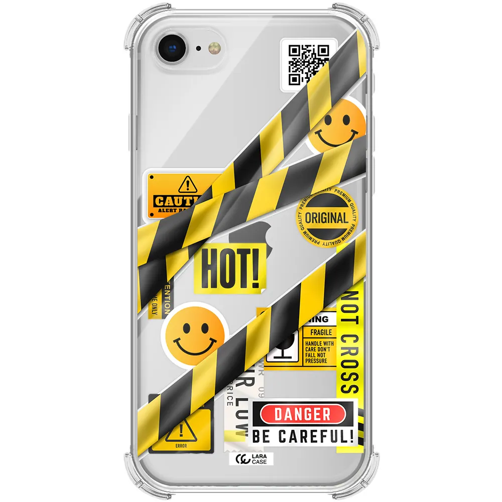 Be Careful Apple iPhone se 2020 Clear PC Case