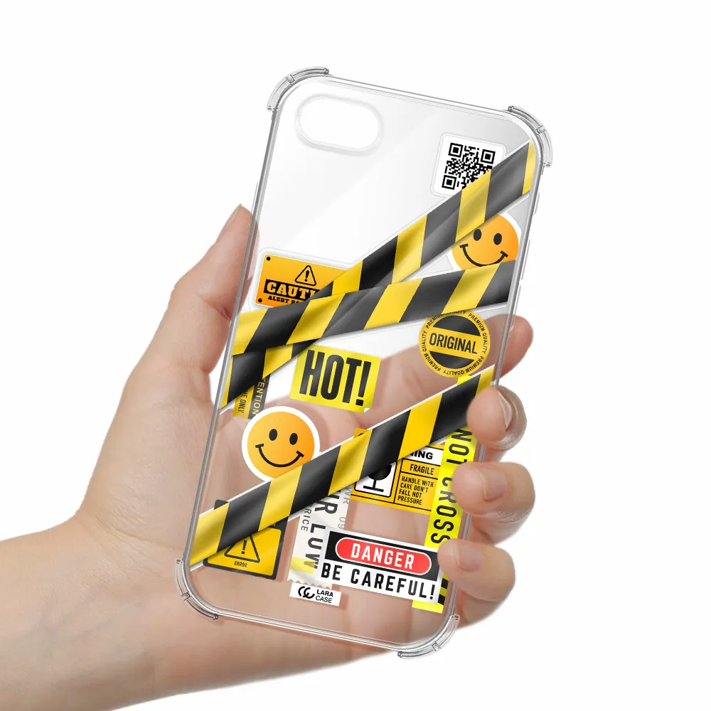 Be Careful Apple iPhone se 2020 Clear PC Case