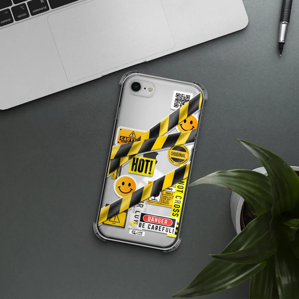 Be Careful Apple iPhone se 2020 Clear PC Case