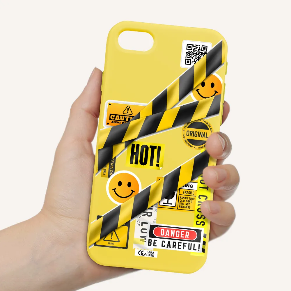 Be Careful Apple iPhone se 2020 Silicone canary yellow Case