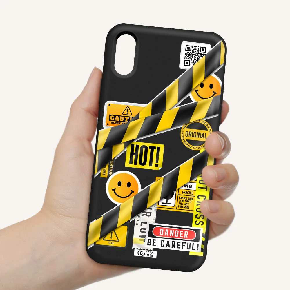 Be Careful Apple iPhone X Silicone black Case