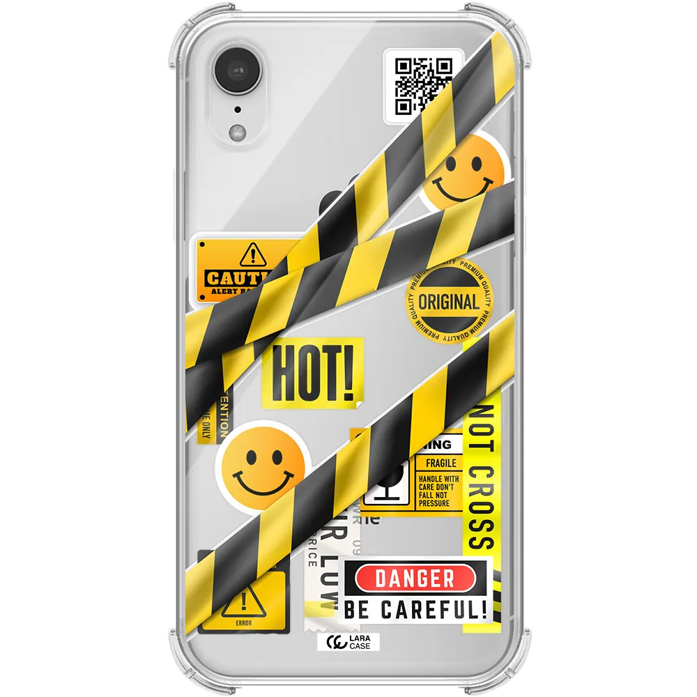 Be Careful Apple iPhone XR Clear PC Case