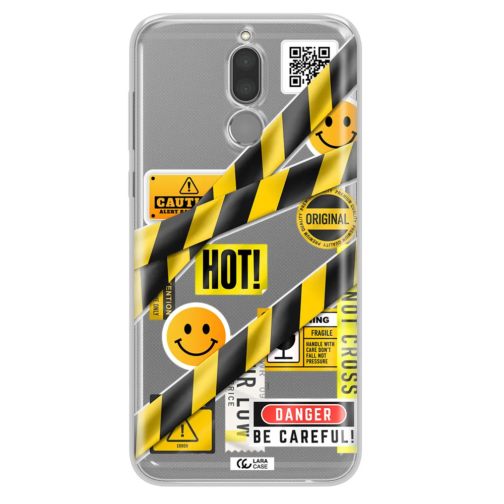 Be Careful Huawei Mate 10 Lite Clear TPU Case