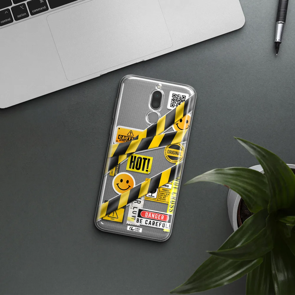 Be Careful Huawei Mate 10 Lite Clear TPU Case