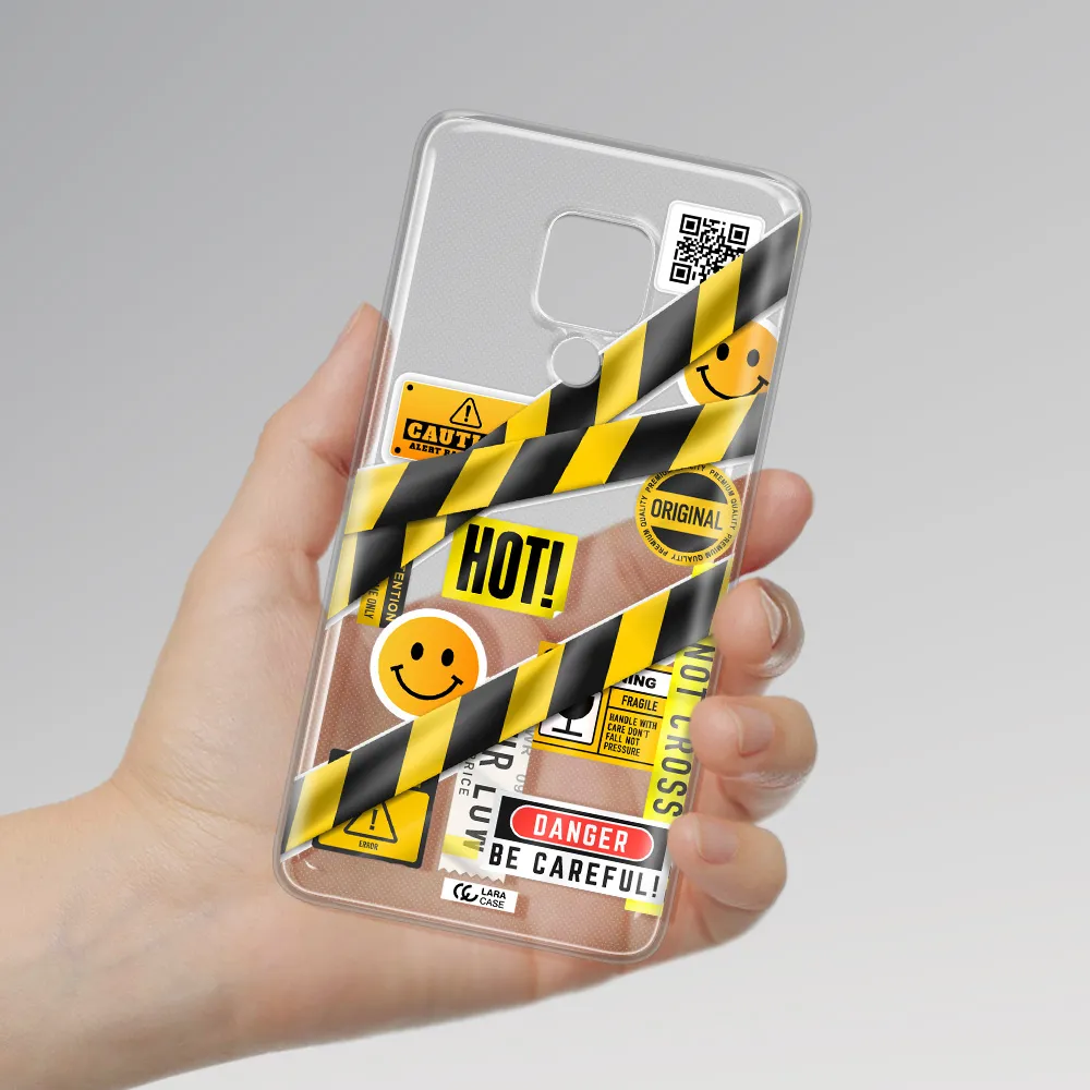 Be Careful Huawei Mate 20X Clear TPU Case