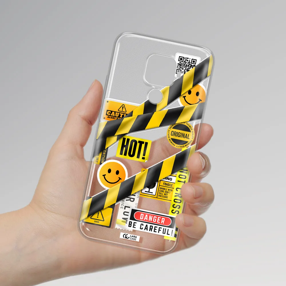 Be Careful Huawei Mate 30 Lite Clear TPU Case