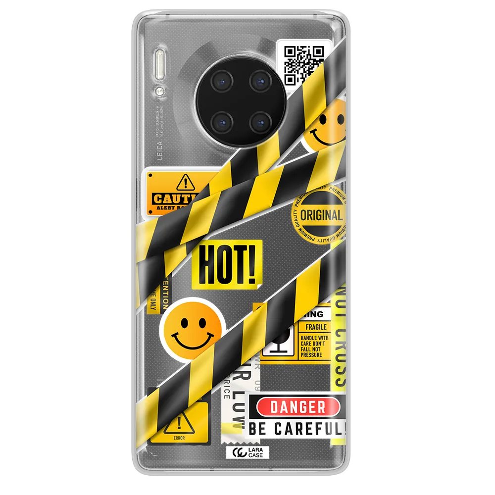 Be Careful Huawei Mate 30 Pro Clear TPU Case