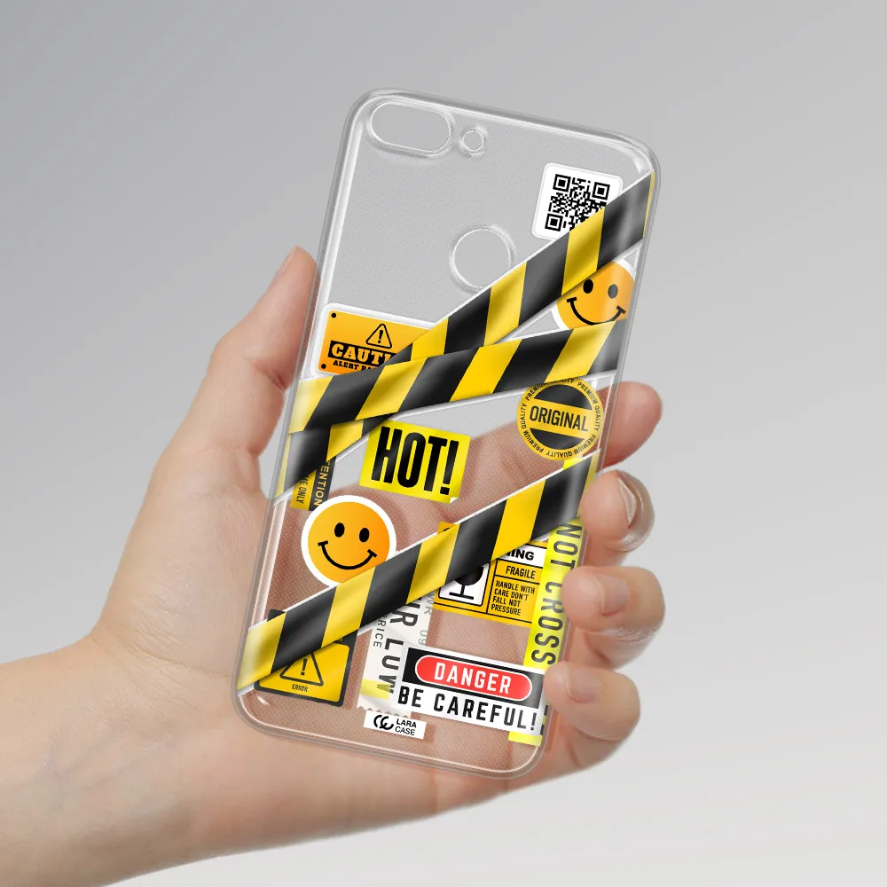 Be Careful Huawei P Smart 2017 Clear TPU Case