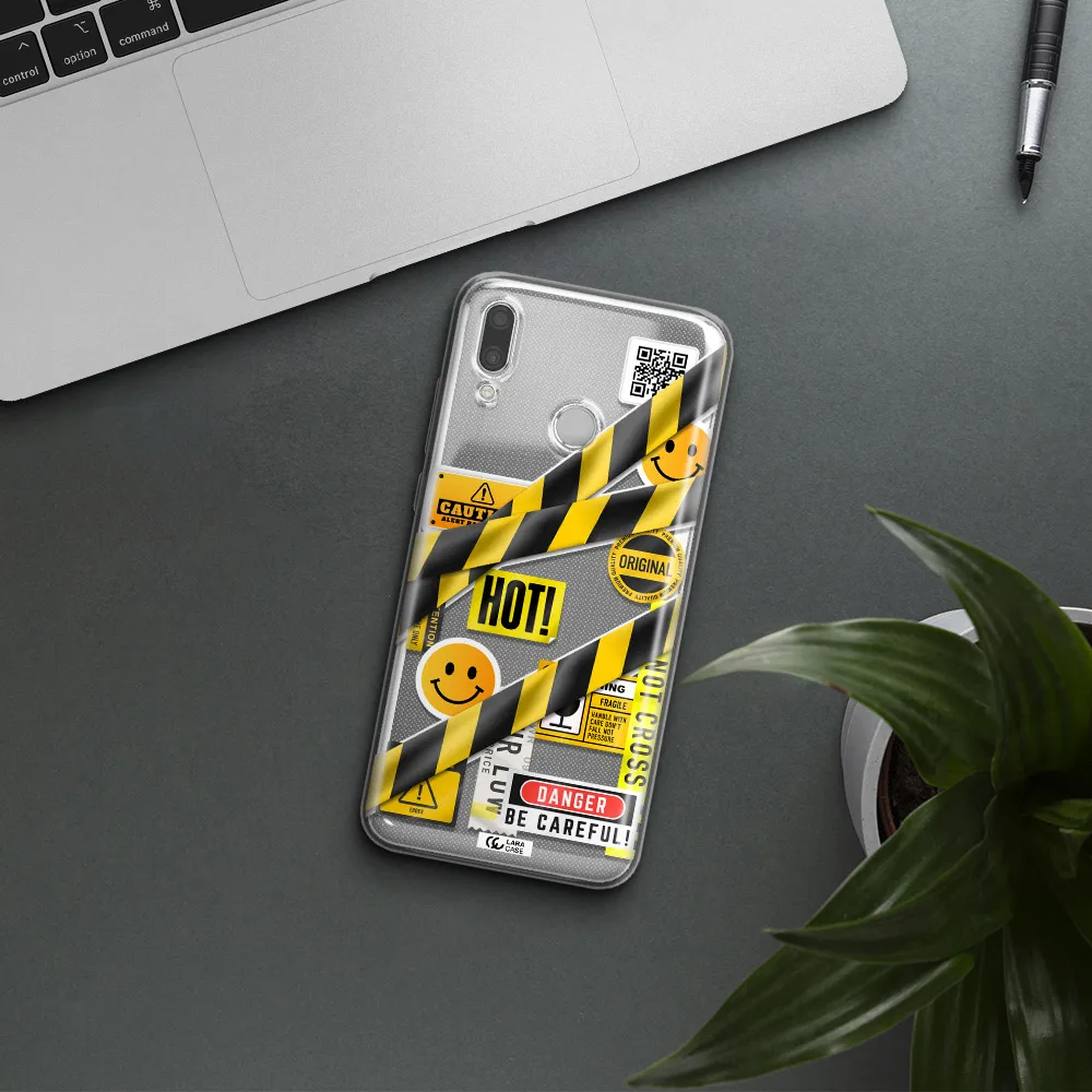 Be Careful Huawei P Smart 2019 Clear TPU Case