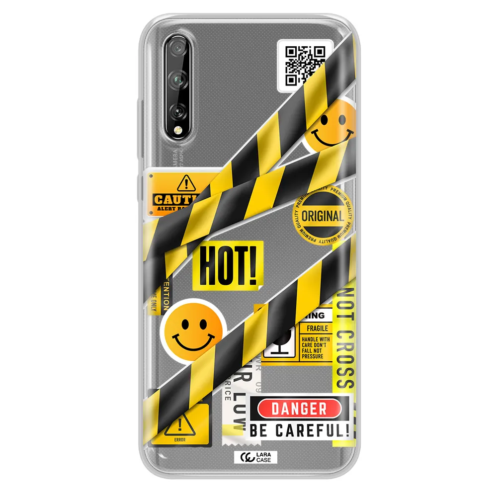 Be Careful Huawei P Smart S Clear TPU Case