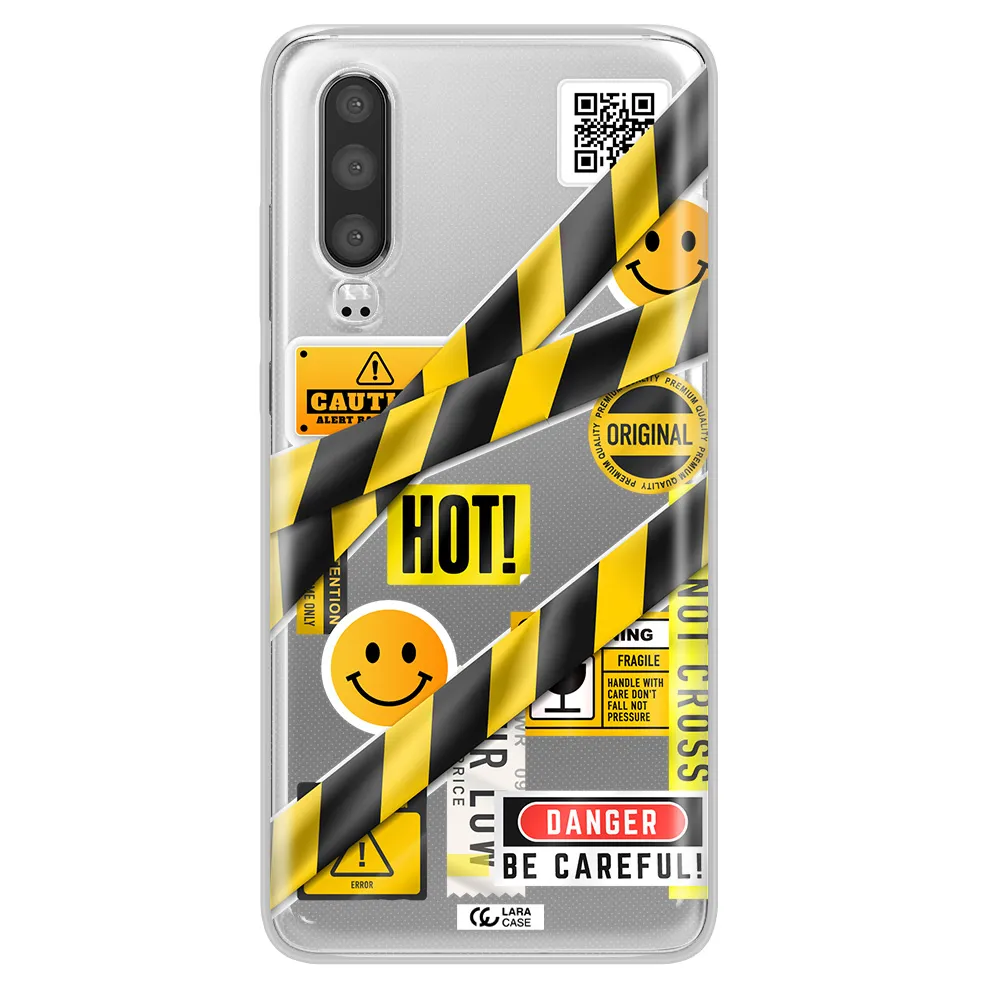 Be Careful Huawei P30 Clear TPU Case