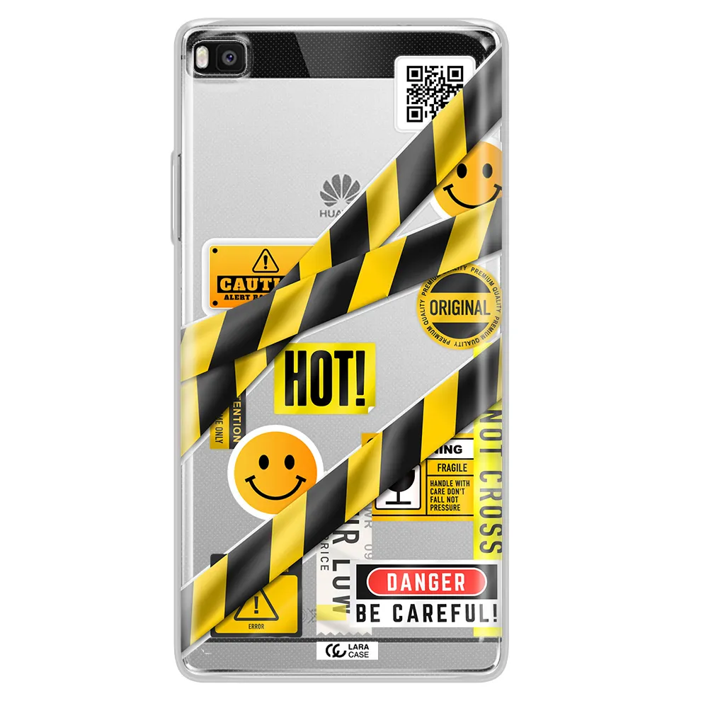 Be Careful Huawei P8 Clear TPU Case