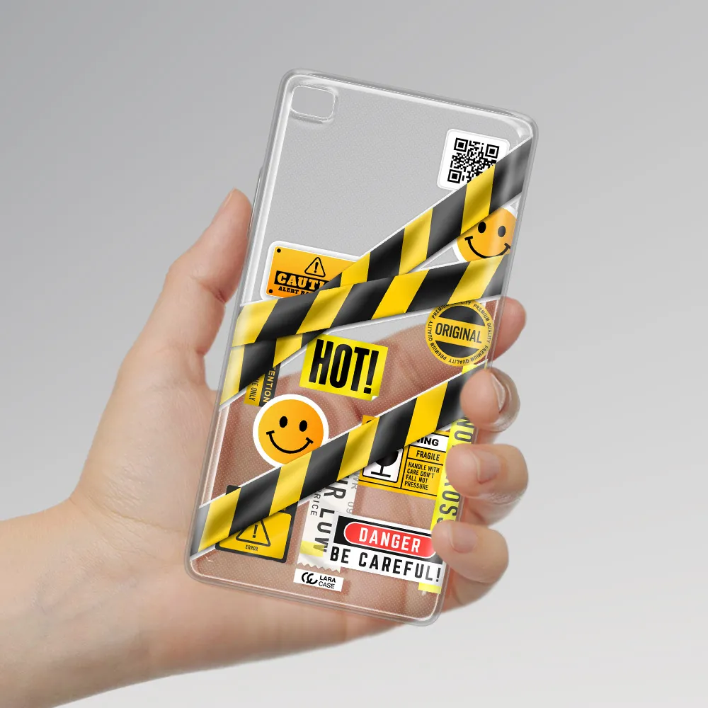 Be Careful Huawei P8 Clear TPU Case