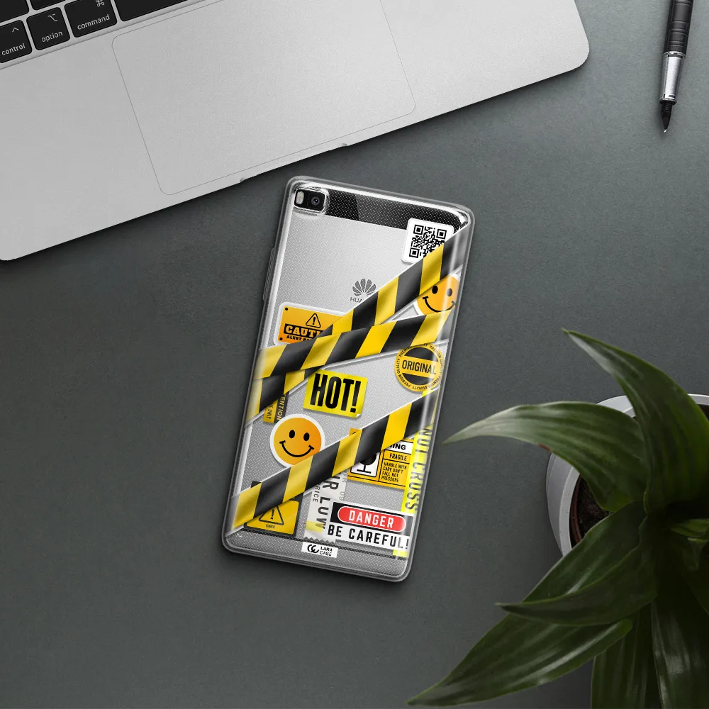 Be Careful Huawei P8 Clear TPU Case