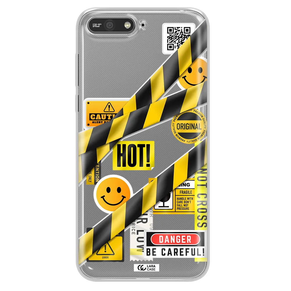 Be Careful Huawei Y6 2018 Clear TPU Case
