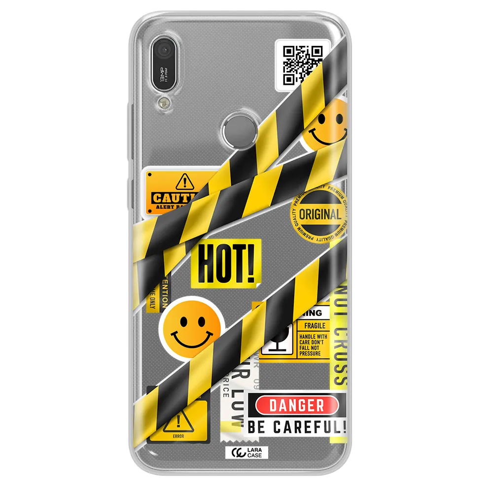 Be Careful Huawei Y6 2019 Clear TPU Case