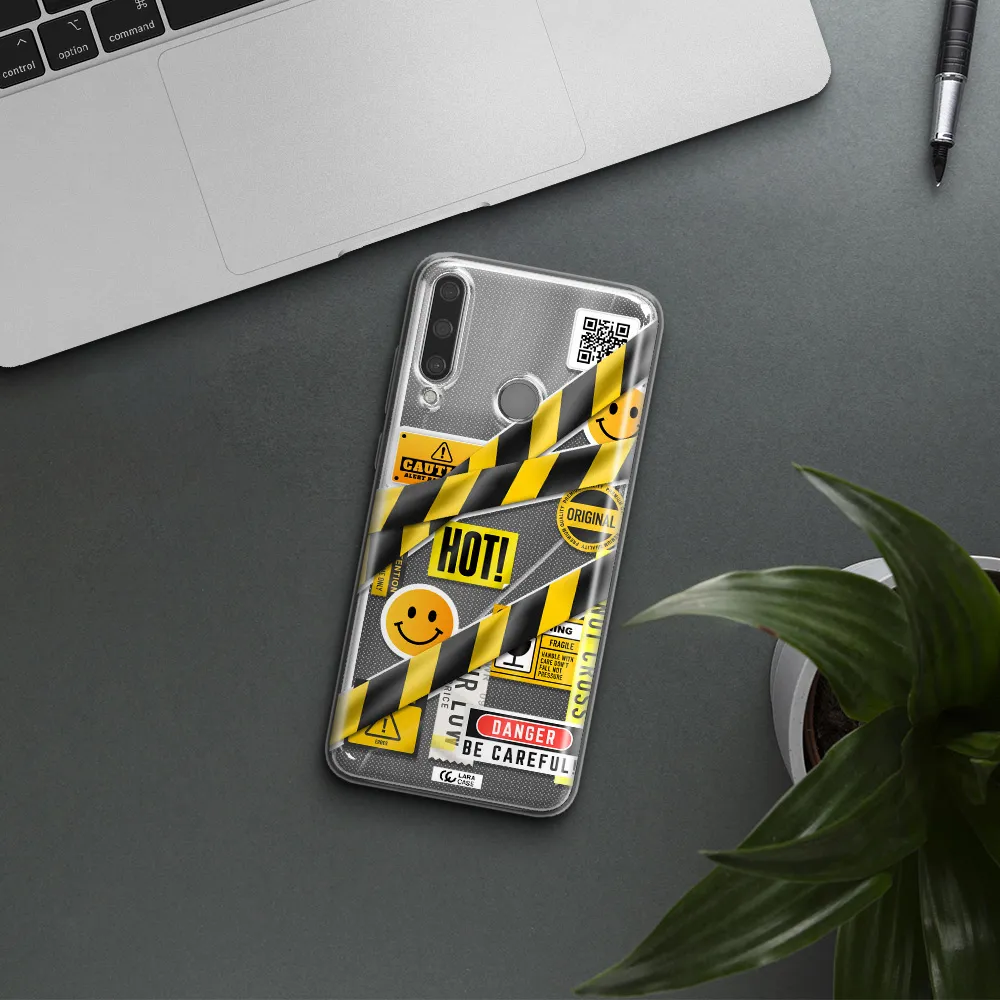 Be Careful Huawei Y6P Clear TPU Case