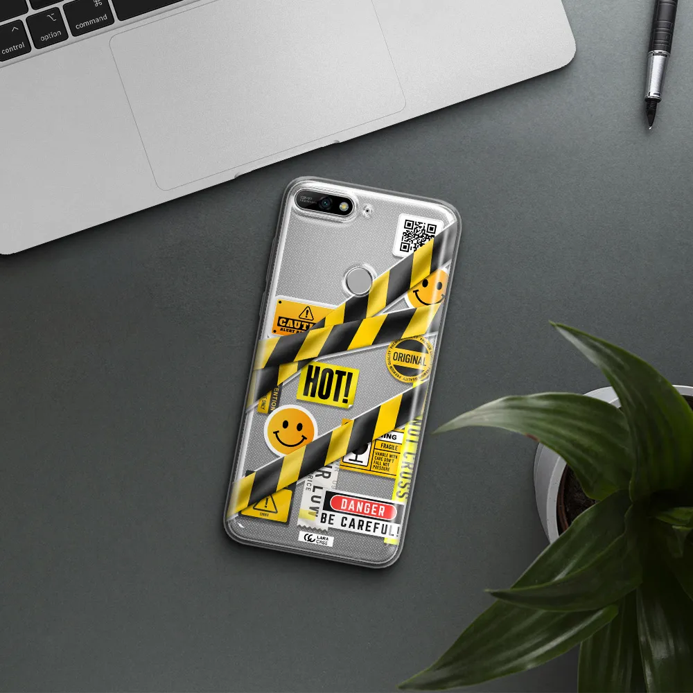Be Careful Huawei Y7 2018 Clear TPU Case