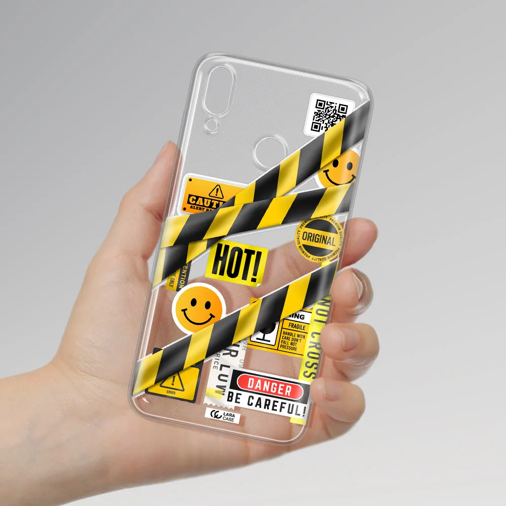 Be Careful Huawei Y9 2019 Clear TPU Case