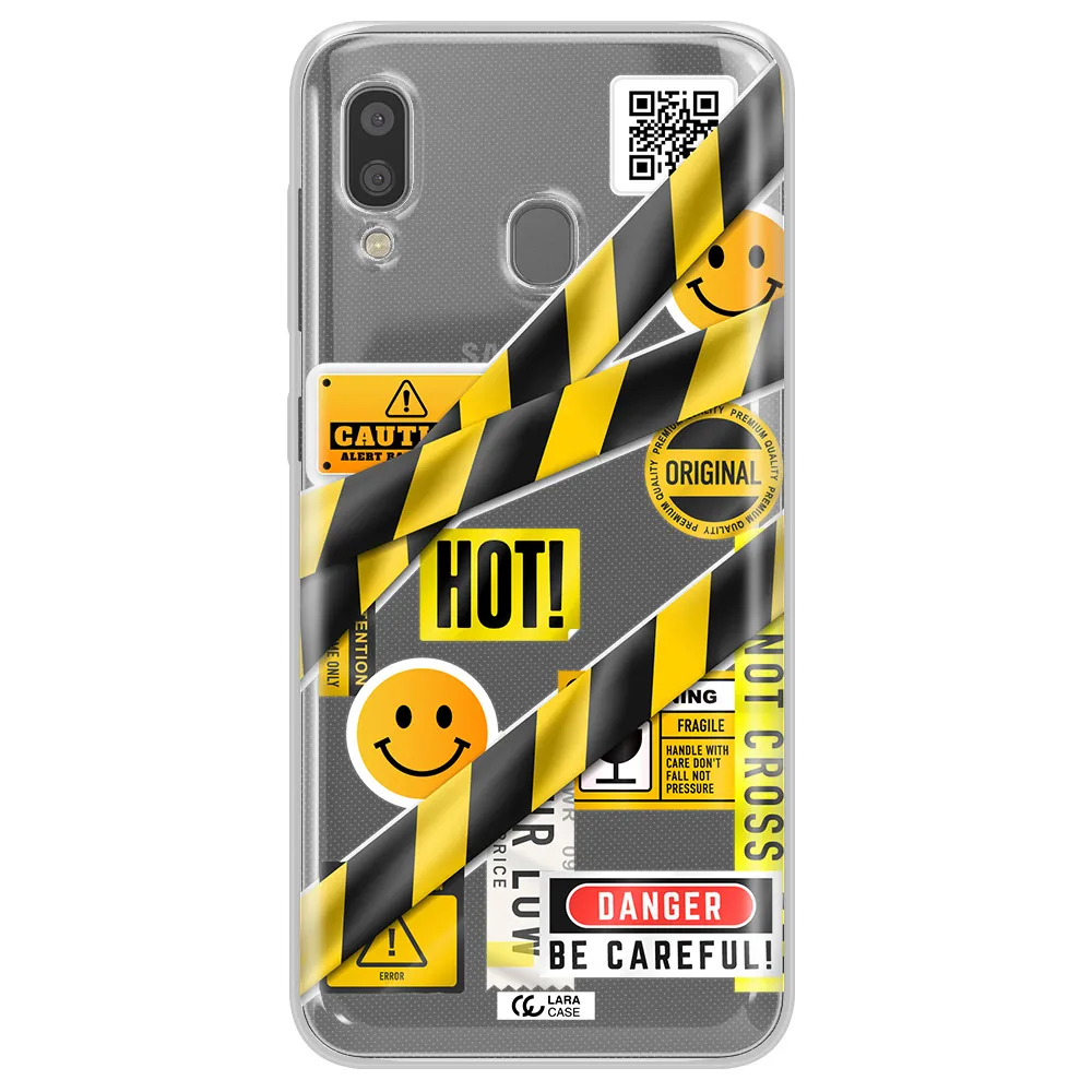 Be Careful Samsung A20 Clear TPU Case