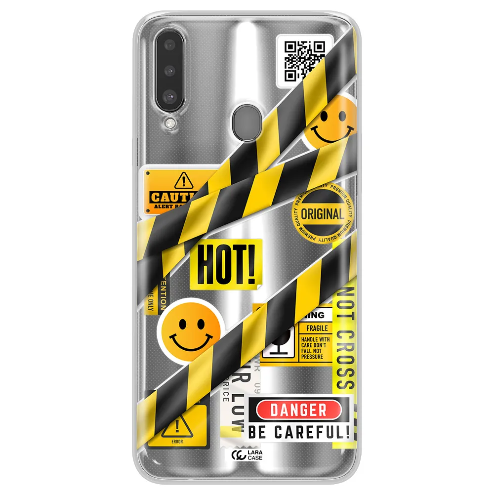 Be Careful Samsung A20S Clear TPU Case