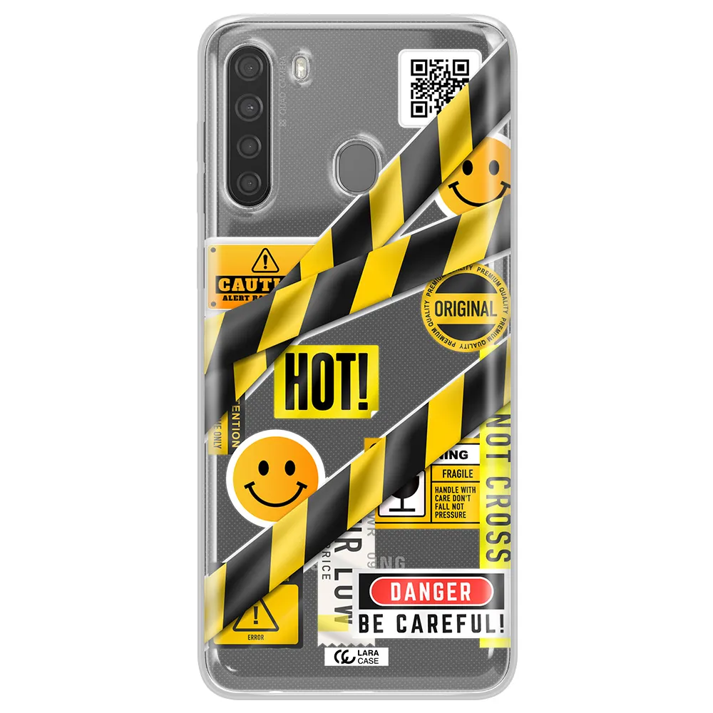 Be Careful Samsung A21 Clear TPU Case