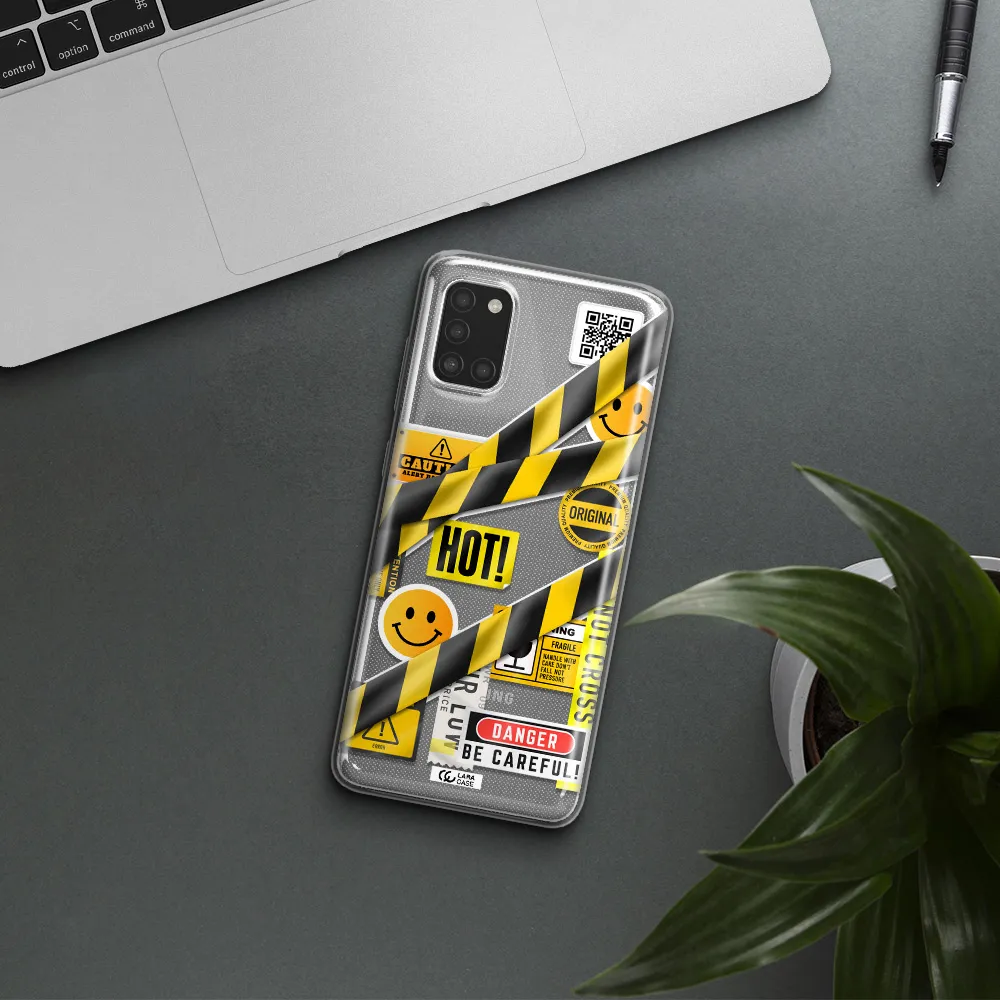 Be Careful Samsung A31 Clear TPU Case