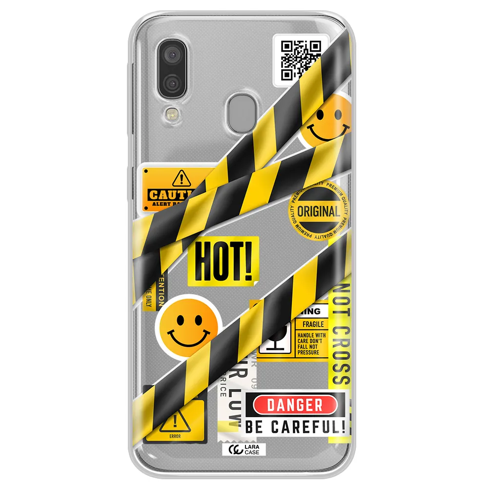 Be Careful Samsung A40 Clear TPU Case
